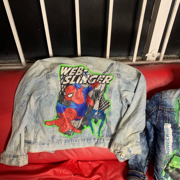 Kids Custom Jean Jackets Roblox Minecraft Spider-Man - Picture 6 of 7